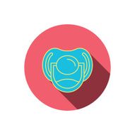Pacifier icon Nipple or dummy sign N15