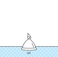 Baby hat icon Newborn cap sign N7
