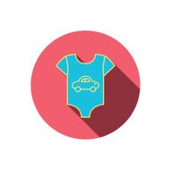 Newborn clothes icon Baby shirt wear sign N13