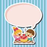 Kindergarten children theme elements N5