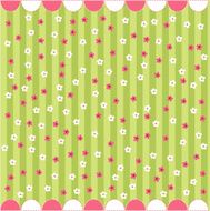 seamless floral pattern baby card