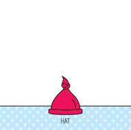 Baby hat icon Newborn cap sign N8