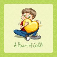 Heart of gold idiom