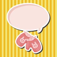 Baby gloves theme elements N4