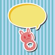 Baby rattle theme elements N19