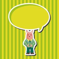 animal rabbit worker cartoon theme elements N6