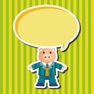 animal pig worker cartoon theme elements N6