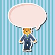 animal dog worker cartoon theme elements N7