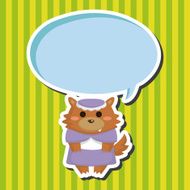 Wolf in Little Red Riding Hood theme elements N2