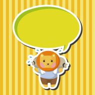 animal lion worker cartoon theme elements N3