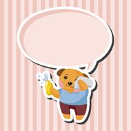animal dog worker cartoon theme elements N8