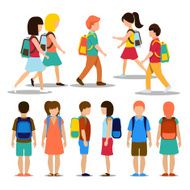 Kids going to school