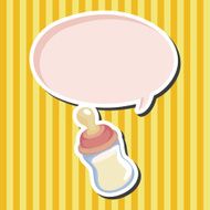 Feeding bottle theme elements N18