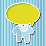 Baby clothes theme elements N24