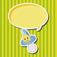 Baby pacifiers theme elements N16