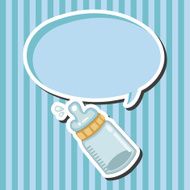 Feeding bottle theme elements N19
