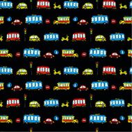Funny Cars kids seamless pattern texture N2