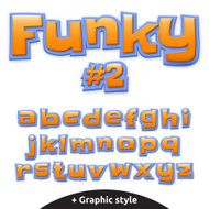 Vector cute alphabet for children in cartoon style Lowercase