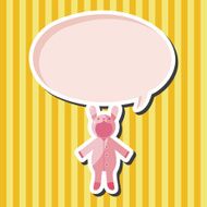 Baby clothes theme elements N25