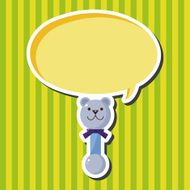 Baby rattle theme elements N23
