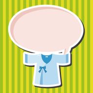 Baby clothes theme elements N26