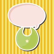 Baby bib theme elements N18
