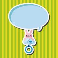 Baby rattle theme elements N25