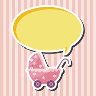Baby carriages theme elements N24