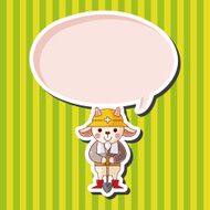 animal worker cartoon theme elements N25