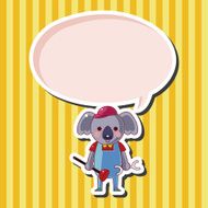 animal worker cartoon theme elements N27