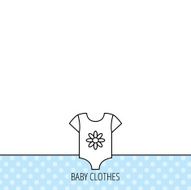 Newborn clothes icon Baby shirt wear sign N16