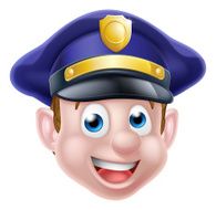 Cartoon Policeman Face