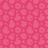 Seamless pattern with rubber ducks