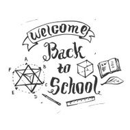 Welcome back to school background vector illustration N2