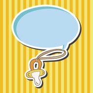 Baby pacifiers theme elements N17