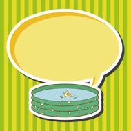 baby swimming pool theme elements N2