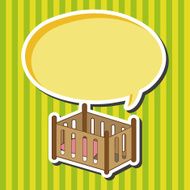 baby bed theme elements N6