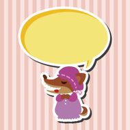 Wolf in Little Red Riding Hood theme elements N3