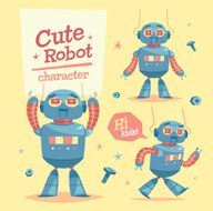 Cartoon robot character