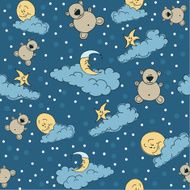 Bedtime bears seamless