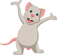 happy mouse cartoon