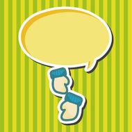 Baby gloves theme elements N6