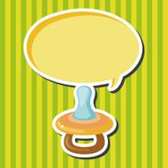 Baby pacifiers theme elements N19