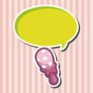Baby rattle theme elements N27