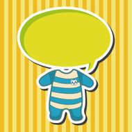 Baby clothes theme elements N33