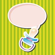Baby pacifiers theme elements N20