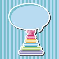 baby toy brick tower theme elements N4