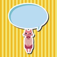 animal cat worker cartoon theme elements N9