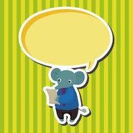 animal elephant worker cartoon theme elements N5