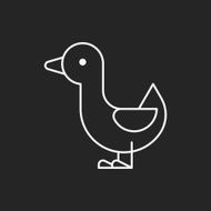 duck line icon N3